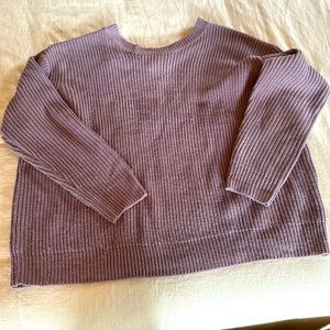 Oversized purple sweater